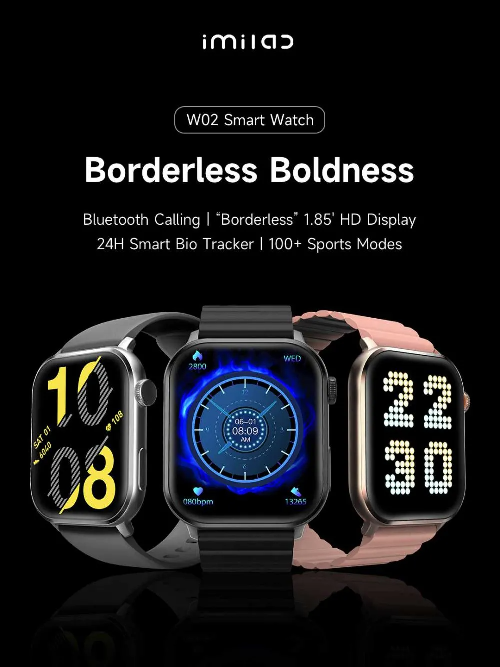 Imiki W02 Calling Smart Watch price in Bangladesh | TechlandBD